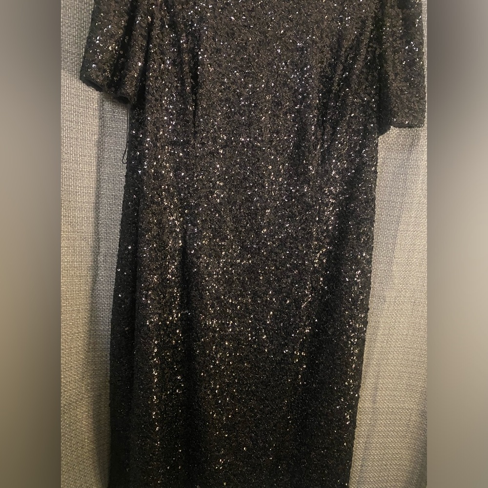 Adrianna Papell Plus Size Sequin Cocktail Dress size 16W - Picture 8 of 13